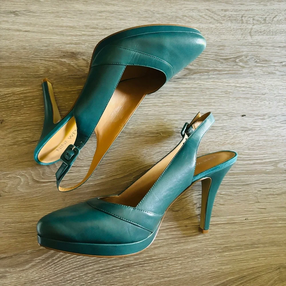 Nine West Prunellao Slingback Pointed Toe Pump NWT Size 10M - Picture 2 of 7